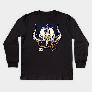 Felix The Motor Head Boar Kids Long Sleeve T-Shirt